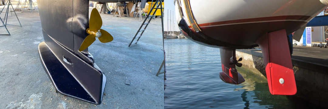 Amel Super Maramu - C-drive - Keel - Rudder Amel Super Maramu - C-drive - Keel - Rudder
